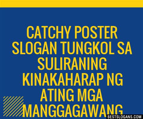 Slogan ng ating mga .